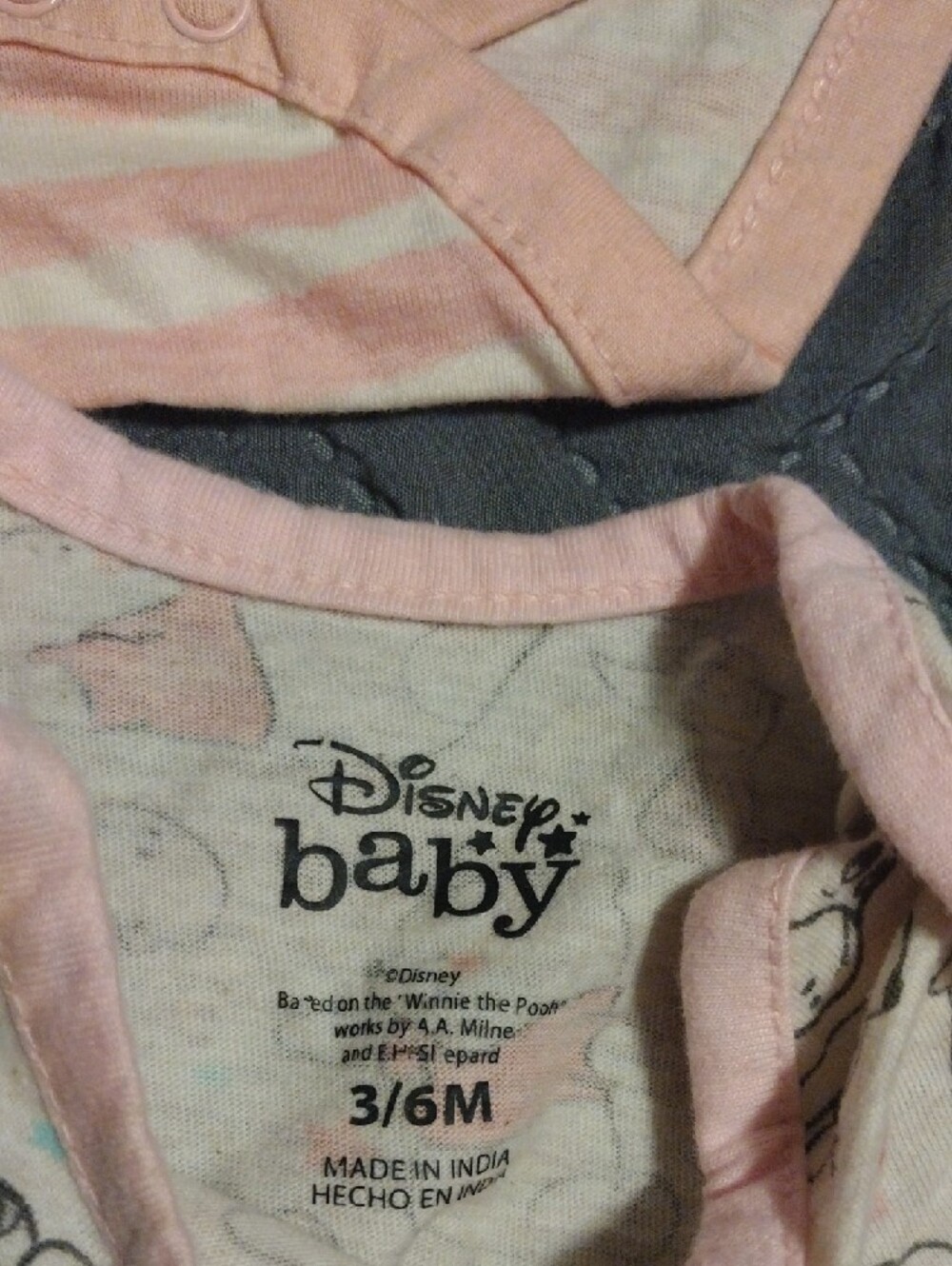 Disney Baby Pink Winnie the Pooh Girls' Bodysuit Set - Light Pink & White - Picture 9 of 14